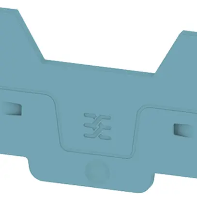 Piastra terminale Weidmüller ALEP 4C 2.5mm² 77.6×40.5×2.1mm blu 