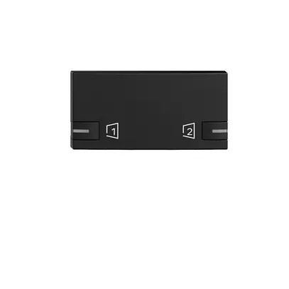 Bouton EDIZIOdue zeptrionAIR scène S1/S2 avec LED noir 