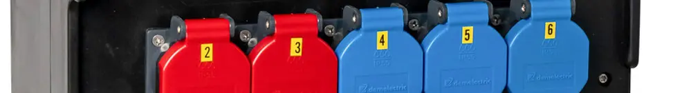 Stromverteiler DEM DB32348 63A 6×LS 1×FI 3×T23 2×T25 2×16A 2×32A 