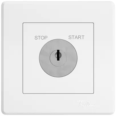 Interruttore a chiave INC EDIZIO.liv c.1007F/631984 c.sep.1P STOP-START 57mm bi 