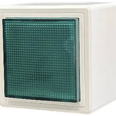 Lampe flash AP Hugentobler 016LA 230V AC IP21 Xe 5J vert 