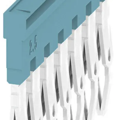 Connexion transversale Weidmüller ZQV 2.5N/7 BL branché 7L 5.1mm 24A bl 