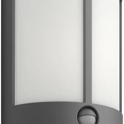 LED-Wandleuchte Stock PIR  6W 2700K 600lm IP44 anthrazit 