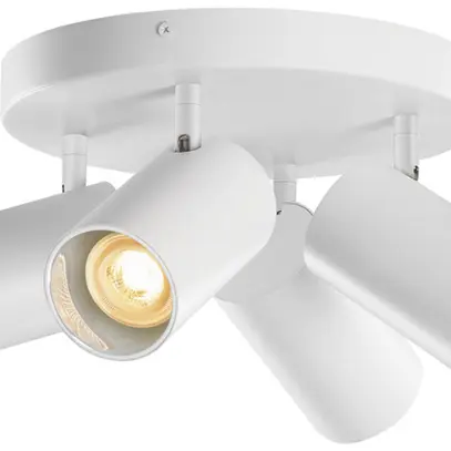 Spot SLV ASTO TUBE GU10 4×10W Ø70×125mm bianco 