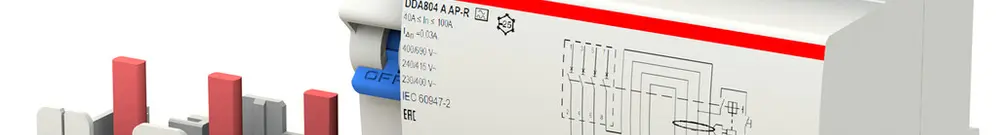 Fehlerstrom-Block ABB DDA804 A-100/0.03 APR 4P 400V A-0.03A 100A 3kA 6.5TE 