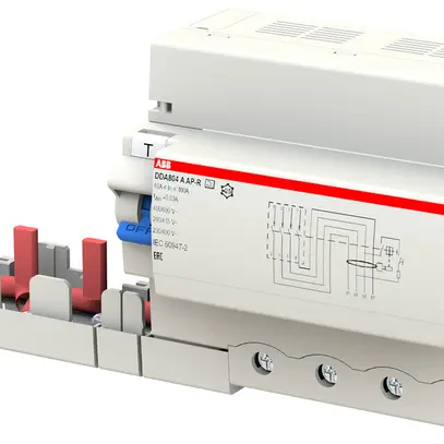 Blocco differenziale ABB DDA804 A-100/0.03 APR 4P 400V A-0.03A 100A 3kA 6.5UM 