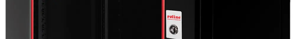 Coffret mural 19" ROLINE Basic Plus 600×779×450mm 15UH 1×porte acier noir 