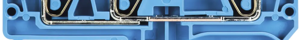 Morsetto passaggio componibile WKFN 0.13…6mm² 32A 800V 3×molla 1 pi.35mm blc 