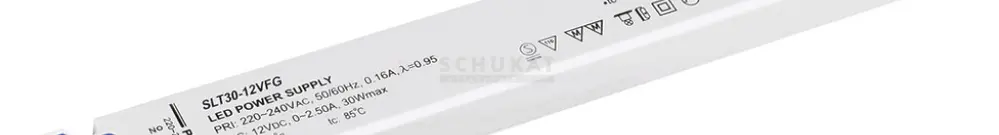 Bloc d'alimentation DOTLUX, p.bandes LED, 30W, 24VDC, 0…1.25A, 247×30×16mm IP20 