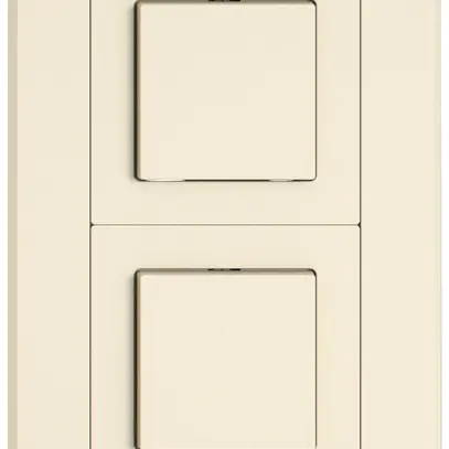 Combinazione INC EDIZIO.liv SNAPFIX® 2×1 156×96mm 2×schema 3/1L crema 