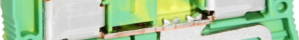 Morsetto di passaggio Push-In 0.2…6mm² verde/giallo 