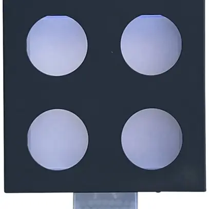 Applique LED Z-Licht Cube O PIR 4.5W 500lm 3000K IP65 120×136mm antracite 