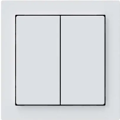Pulsante KNX Hager BA kallysto A doppio 60×60mm bianco 