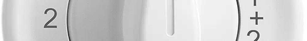 Interruttore rot.INC STANDARDdue 1/1L bianco, con manopola 