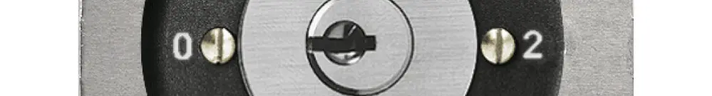 Interrupteur rotatif ENC FH 5/2P noir avec serrure de sûreté 