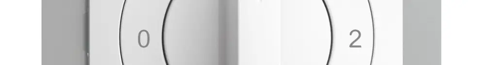 Interruttore rot. INC EDIZIOdue 5/1L bianco, con manopola 
