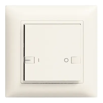 Tasto INC ZEP 1c/1t ON-OFF con LED EDIZIOdue bianco 