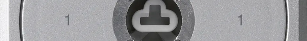 UP-Schlüsselschalter robusto ohne Klappdeckel ohne Zylinder 0/2P aluminium Kombi 