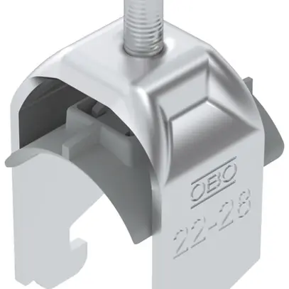 Brida rapida BET 2056 piede a N materia sintetica 22…28mm 1×cavo alluminio 