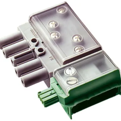 Boîte de raccordement pour câble plat Woertz Ecobus combi 5L code 1+code KNX/EIB 