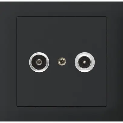 EB-Antennendose kallysto R-TV Bauart T mit EB-Dose G3 23dB 2GHz schwarz 