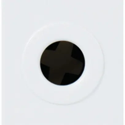 Sortie de câble INC MOS 8mm blanc 1 module 
