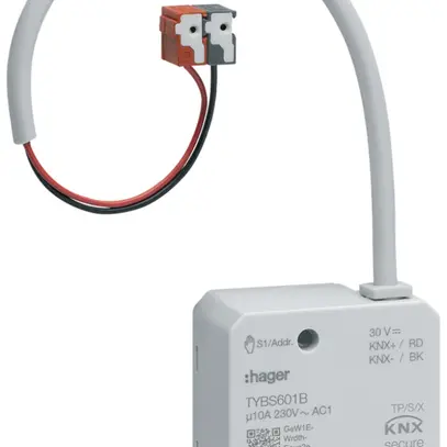 Attuatore-commutatore INS Hager TYBS601B KNX Secure singolo 10A/230VAC 