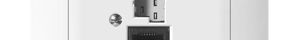 Presa INC SIDUS B T+T/1×RJ45 bianco lucido 