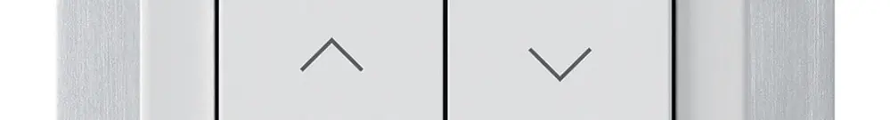 Pulsante per tapparelle KNX INC Hager BA basico B doppio 77×77mm bianco 