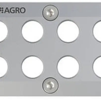 Plaque passe-câbles AGRO MCE Alu S03 8 trous 10…12.5mm Aluminium 