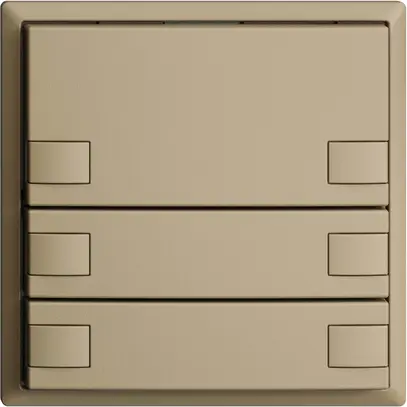 Poussoir ENC KNX 3× EDIZIOdue sand RGB sans LED 