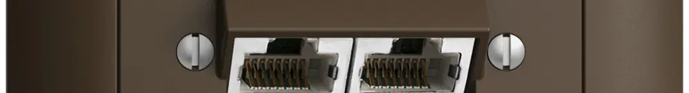 Presa INC 2×RJ45/s 8P sep.EDIZIOdue coffee ITplus 