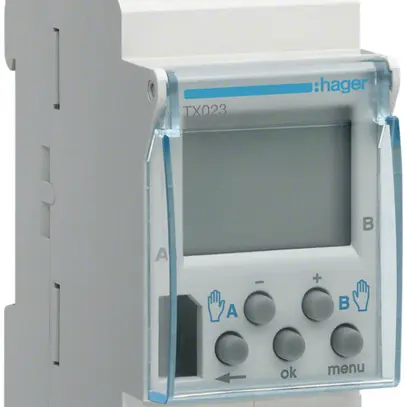 Interrupteur horaire INC Tebis TXA023 KNX 2 canaux DCF77 
