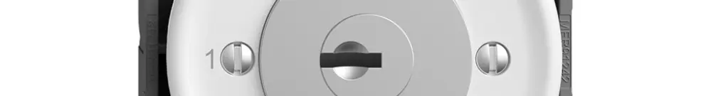 Interrupteur à clé STANDARDdue a.KABA 1262KA/5000 a.cont.sép.2P 1-2-3 p=87mm bc 