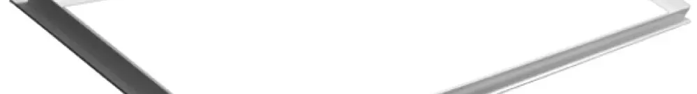 Telaio d.fissaggio DOTLUX 1210×310×25mm, bianco, per panello LED 1195×295mm 