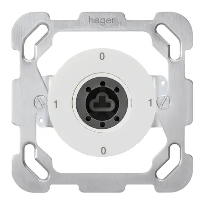 Insert pour interrupteur à clé ENC 0/1L basico blanc sans cylindre 