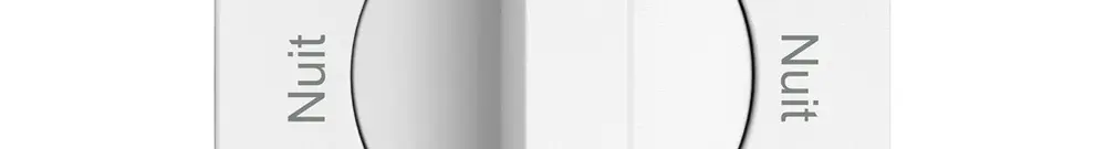 Montageset EDIZIO.liv SNAPFIX® f.Drehschalter m.Griff Nuit-Jour-Nuit-Jour ws 