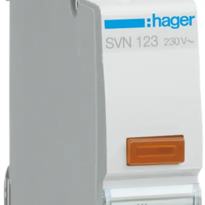Lampada di segnalazione INS Hager LED arancione 1UM 230VAC 