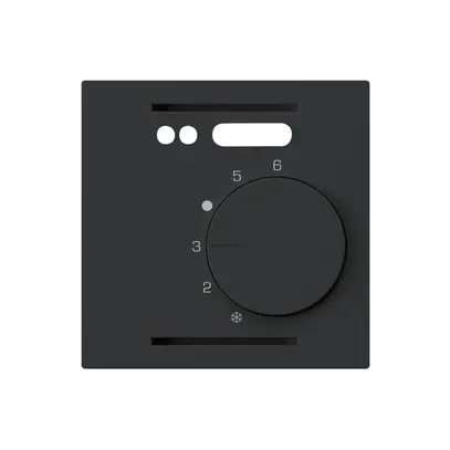 Kit frontale INC kallysto nero per termostato ambiente riscaldamento pavimento 