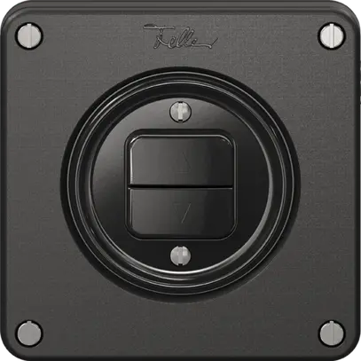 Contatto per tapparelle NEVO, 1-canale, profondità 18 mm, 87×87 mm, nero 