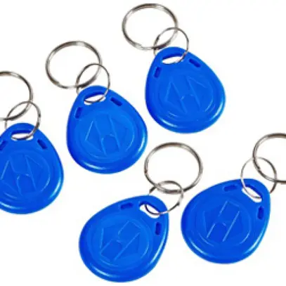 Kit de transpodeur Urmet avec 5 clés bleu 