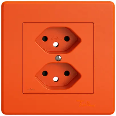 Kit di montaggio INC EDIZIO.liv SNAPFIX® per presa 2×T13 separata shutter ar 
