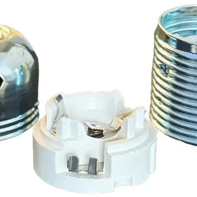 Portalampada Elektrogros portalampada a vite E27 c.filetto est.bi zinc. 