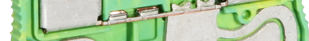 Morsetto di passaggio Push-In CLIPLINE 0.14…1.5mm² verde/giallo 