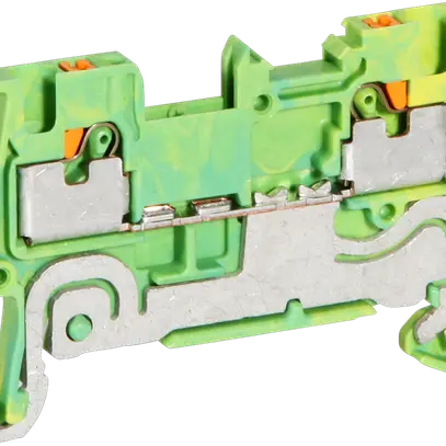 Morsetto di passaggio Push-In CLIPLINE 0.14…1.5mm² verde/giallo 
