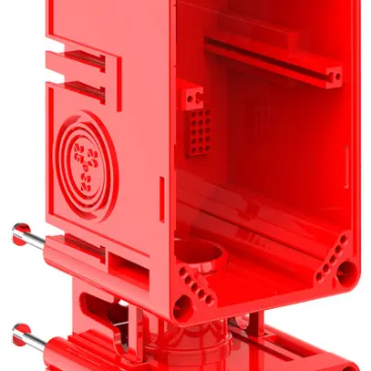 Scatola per cassaforma CRALLO-LEU 278×78×73mm 3×1 senza alogeni rosso 