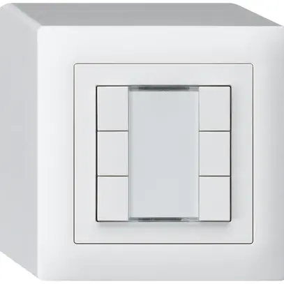 Poussoir AP kallysto KNX 6×blanc s/e-link 