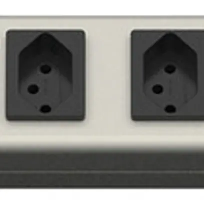 Presa multipla Steffen EHMANN 9×T13 10A 250V 3m alu grigio 