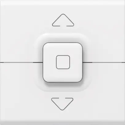 Interruttore per tappar. INS MOS bianco 500W ACC/STOP/GiÙ 2 moduli 