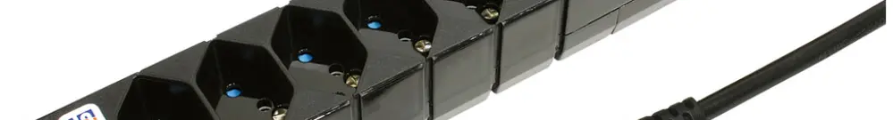 Steckdosenleiste STEBA VARIABL 6×T13 mit Schalter 5m schwarz 